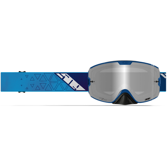 509 Kingpin Fuzion Offroad Goggle Cyan Navy / Chrome Mirror