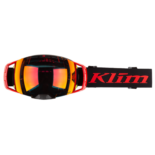 Klim Aeon Goggle Tech Fiery Red With Smoke Red Mirror Lens