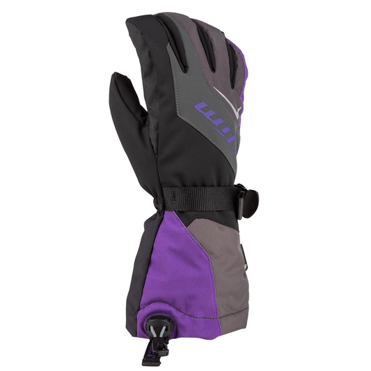 Klim Women's Ember Gauntlet Glove Asphalt - Heliotrope