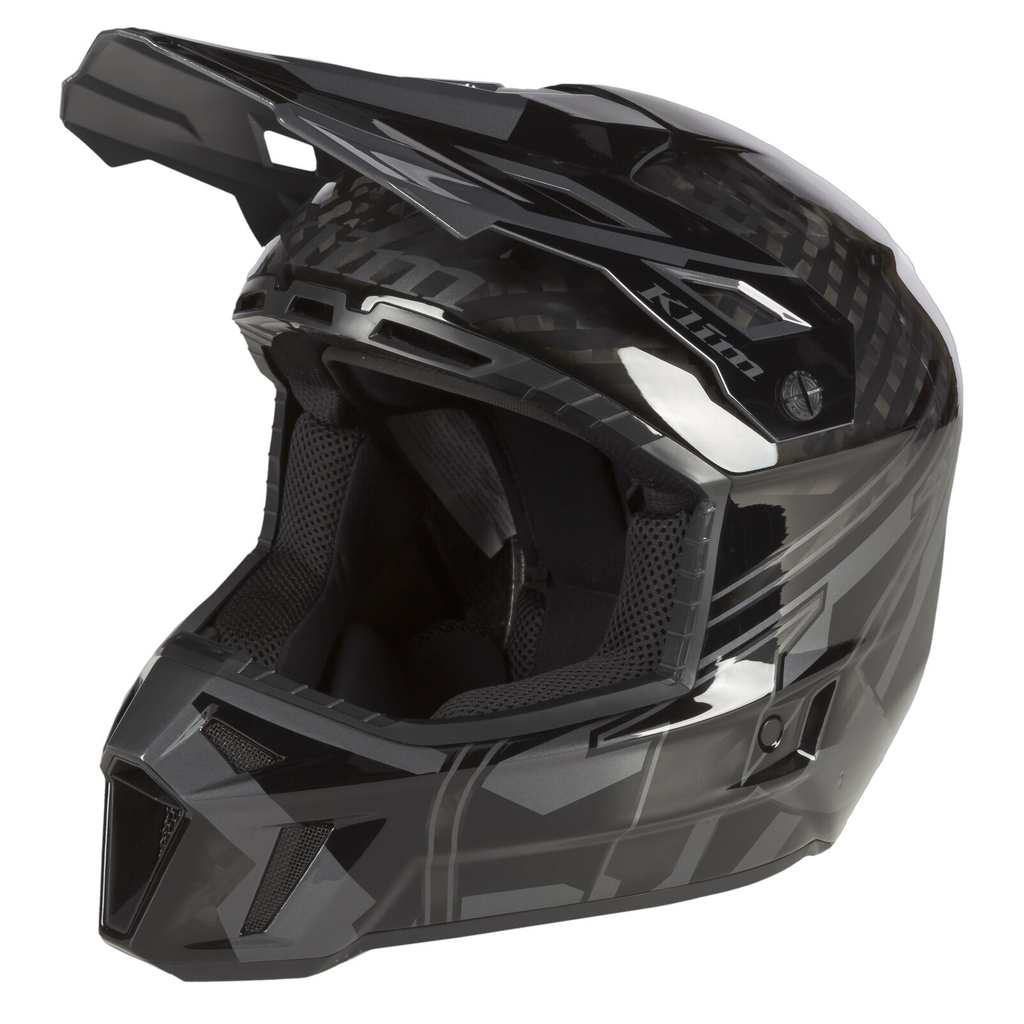 Klim F3 Carbon Pro Helmet ECE Diamondback Electric Blue Lemonade / MD
