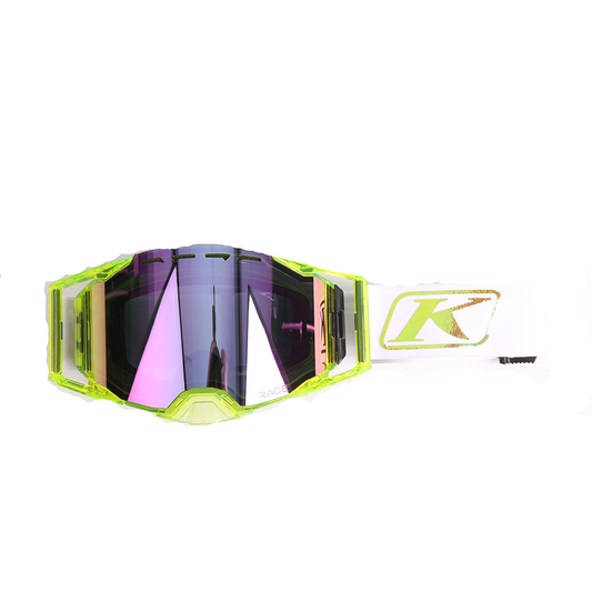 Klim Rage Goggle Foundation Hi-Vis with Dark Smoke Mirror Lens
