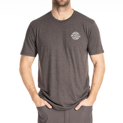 [Color:::Heathered Charcoal - White] Klim Live To Ride Tri-Blend Tee