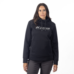 [Color:::Black - Monument] Klim Women's Morley Pullover Hoodie