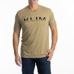 [Color:::Coyote Brown Heather - Black] Klim Petrol Tri-Blend Tee