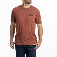 [Color:::Heathered Russet - Black] Klim Rippin' Tri Blend Tee