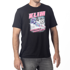 [Color:::Black - Knockout Pink] Klim Speedway Tri-Blend Tee