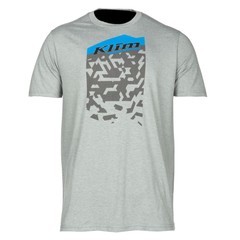 [Color:::Heathered Gray - Electric Blue Lemonade] Klim Squad Short Sleeve T-Shirt