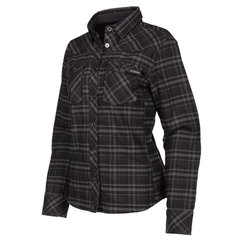 [Color:::Black / Asphalt] Klim Women's Upland Flannel Shirt