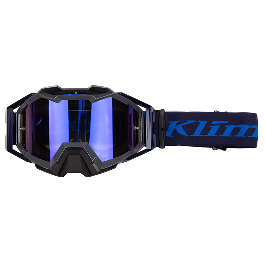 Klim Viper Pro Off-Road Goggle Slash Electric Blue Lemonade With Smoke Blue Mirror Lens1