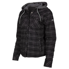 [Color:::Black / Asphalt] Klim Women's Upland Insulated Flannel Shirt