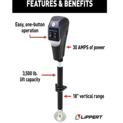 Lippert Power Tongue Jack 3500 lb lippertelectricjack