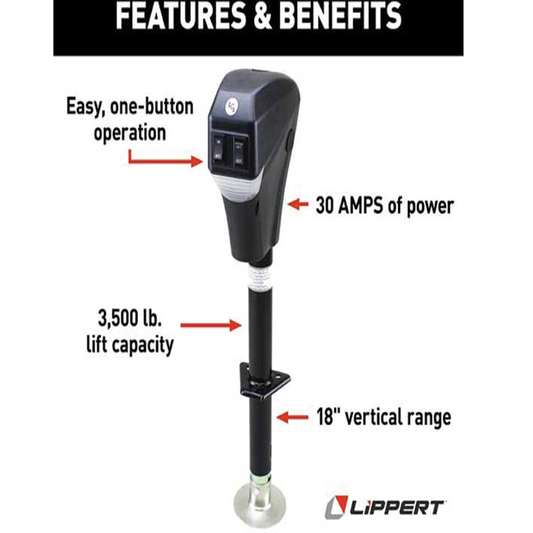 Lippert Power Tongue Jack 3500 lb lippertelectricjack