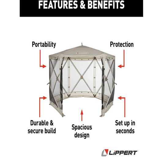 Lippert Picnic Popup Gazebo 12 ft x 12 ft tent2l