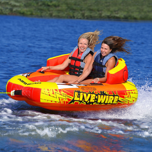 Airhead AHLW-2 Live Wire Inflatable Double Rider Towable