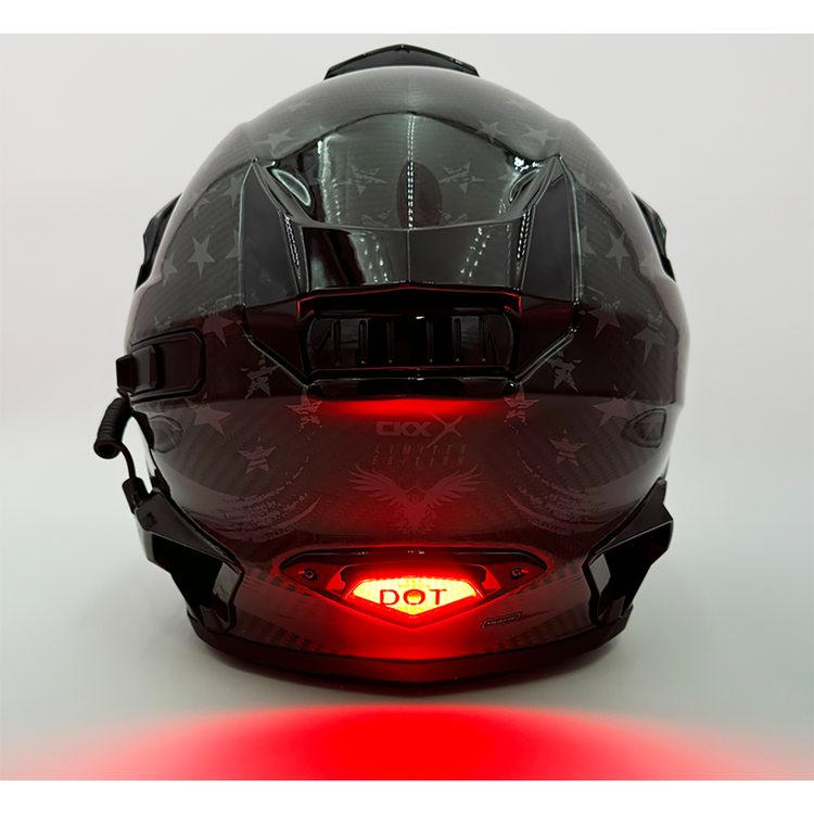 [Color:::Glossy Black] Blizzard Buster Helmet Safety Light for CKX Mission Helmet