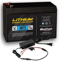 Marcum 12V 7.5Amp Battery and Charger Combo