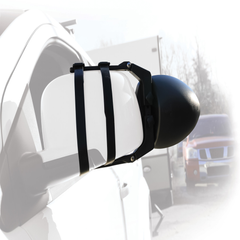 Camco Clamp On Dual View Towing Mirror mirrorstrap