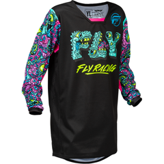 [Color:::Black / Multi] Fly Racing Youth Kinetic Mutant Jersey