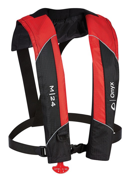 ONYX M-24 MANUAL INFLATABLE LIFE JACKET - RED (3005.6840)