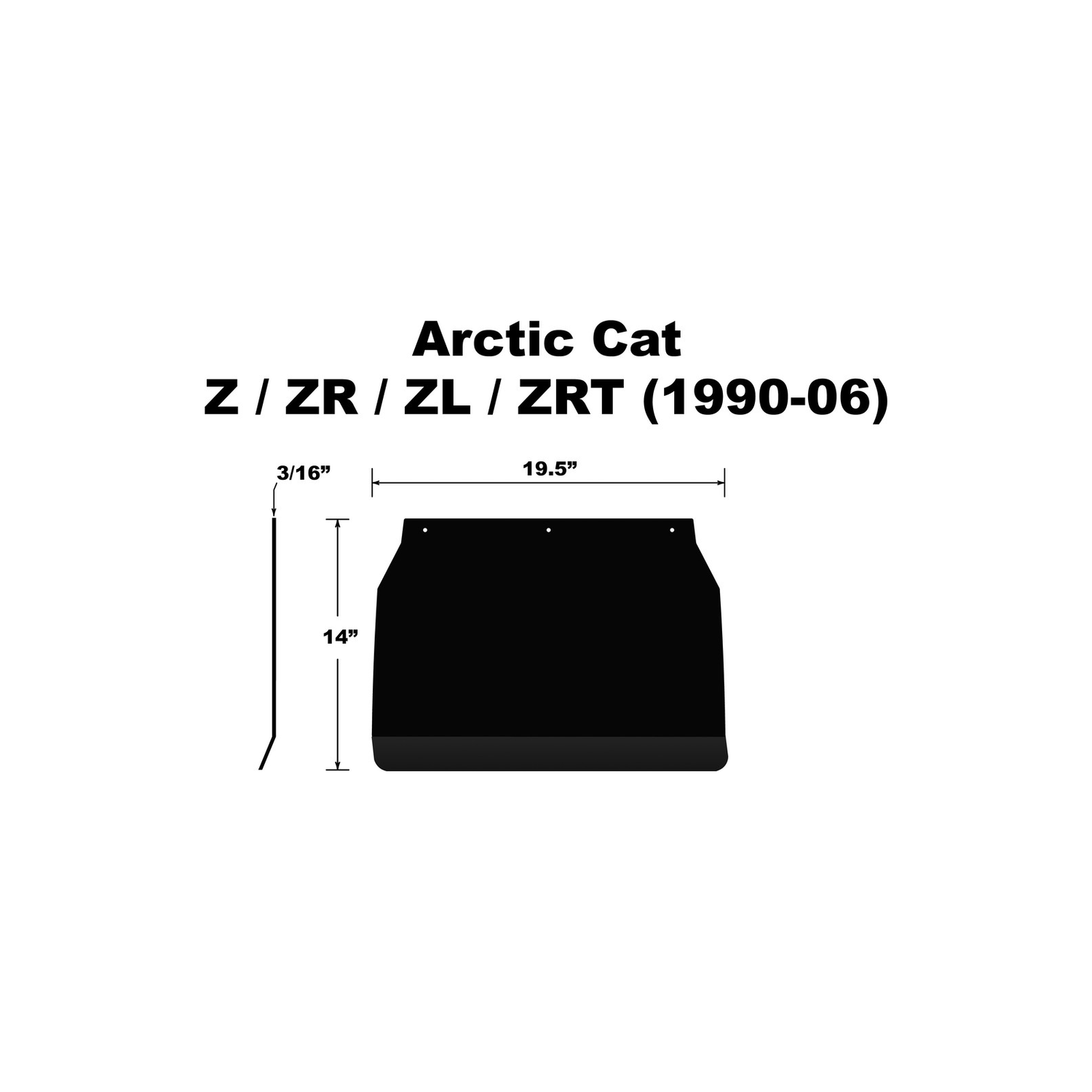 PDP Snow Flap - SF01ZR3PB