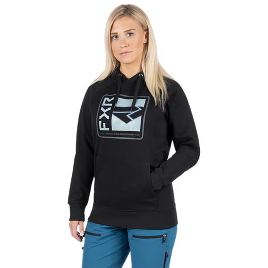 FXR Unisex Broadcast Pullover Hoodie Black / Steel