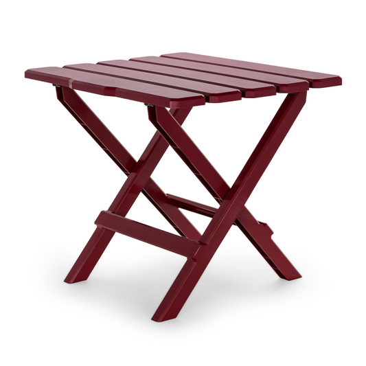 Camco Adirondack Folding Table Large Red redlargetable