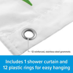 Camco Map Design Shower Curtain curtainrv