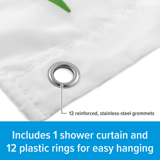 Camco Map Design Shower Curtain curtainrv