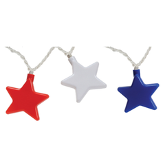 Camco LED Party Lights Stars 8 ft rwbstar
