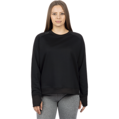 [Color:::Black] FXR Women's Side Star Crewneck Pullover Sweater