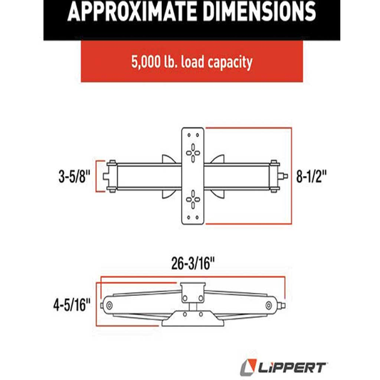 Lippert Manual RV Scissor Jack Kit 5000 lb 2 Pack sjack2
