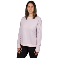 [Color:::Dusty Lilac / Muted Grape] FXR Women's Side Star Crewneck Pullover Sweater