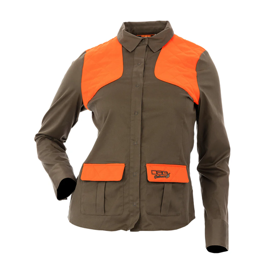 DSG Upland Snap Up Shirt Blaze Orange / Stone 1