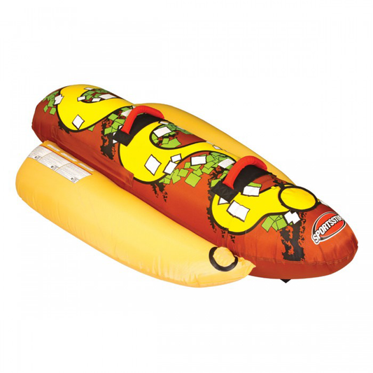 Sportsstuff 53-3055 Hot Dog 2 Inflatable Double Rider Towable