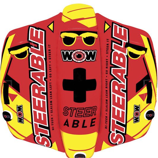 WOW Sports Steerable 1-2 Person Towable Tube steer2
