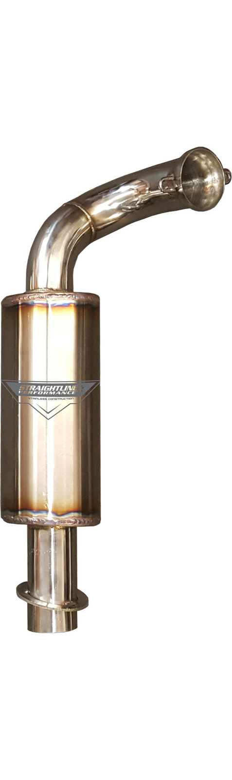 Straightline Stainless Steel Muffler - 132-143