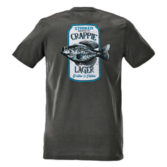 Striker Crappie Lager Tee - Charcoal Crappie Lager Tee