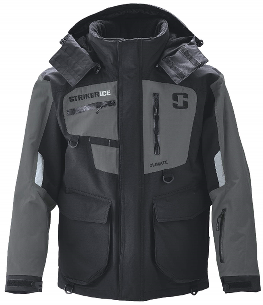 Striker Ice Climate Jacket - Black-Grey Black Grey Front