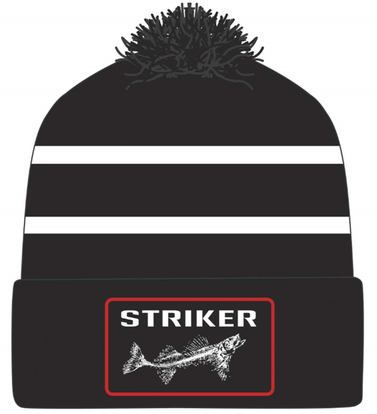  Striker Ice Striped Pom Hat
