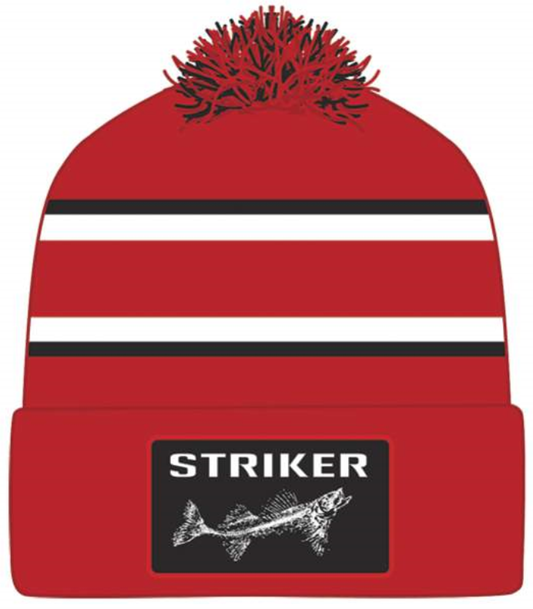  Striker Ice Striped Pom Hat