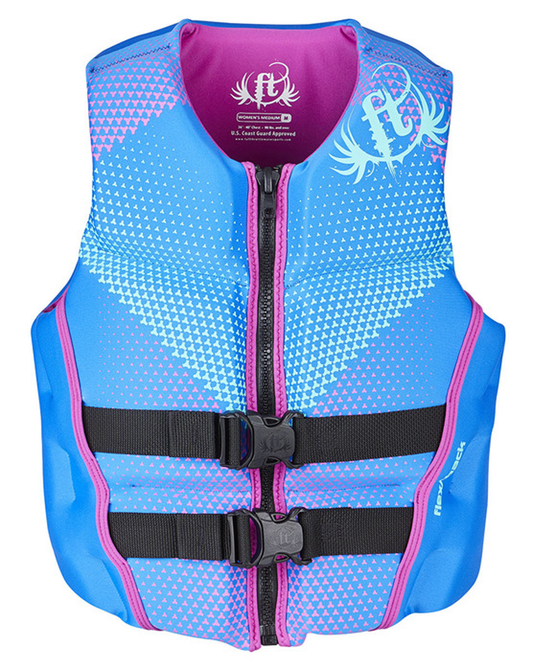 FULL THROTTLE WOMEN'S ADULT RAPID-DRY BACK VEST - BLUE