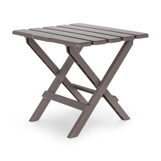 Camco Adirondack Folding Side Table Large Taupe taupetable