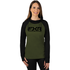 [Color:::Black-Army] FXR Women's Trainer Lite Premium Hoodie