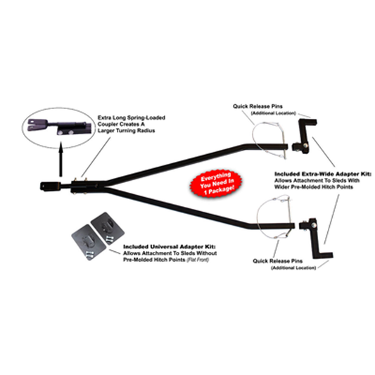 TROPHY ANGLER UNIVERSAL SLED HITCH
