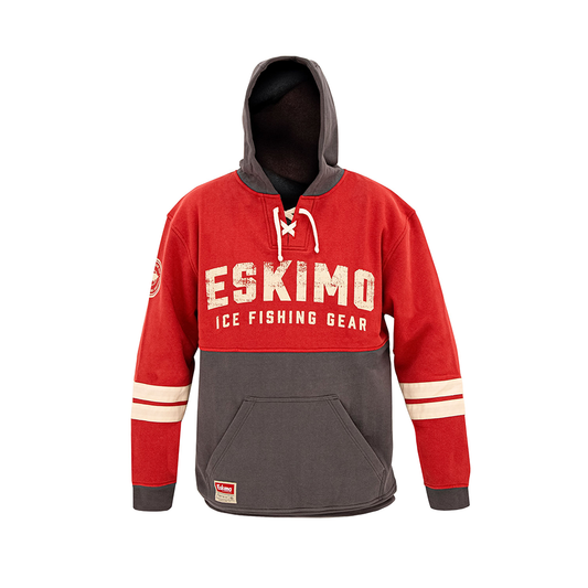 Eskimo Varsity Hoodie Red/Grey