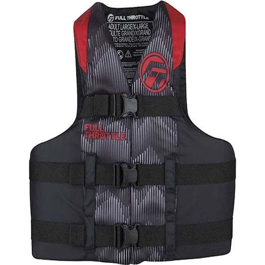 Full Throttle Adult Nylon Life Jacket vestredft