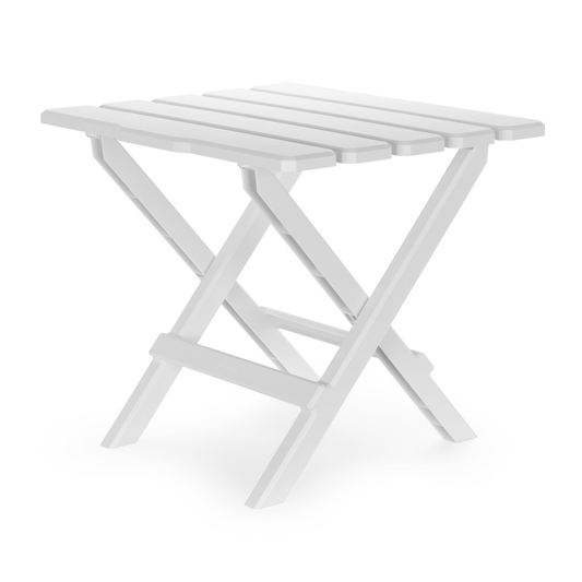 Camco Adirondack Folding Side Table Large White whitetable
