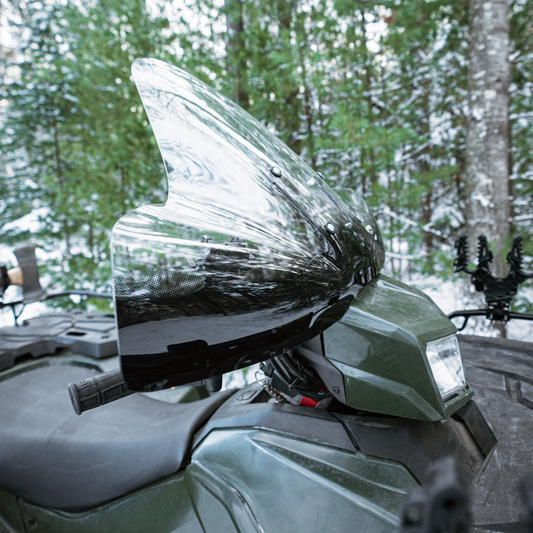 Camco Black Boar ATV Windshield wind