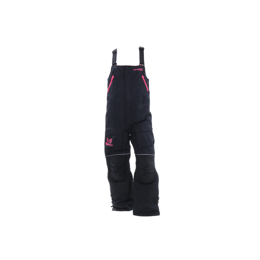 Ice Armor Women's Rise Float Bib - Black/Charcoal/Fuchsia