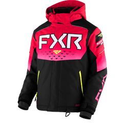 [Color:::Black / Raspberry Fade / HiVis] FXR Youth Helium Jacket